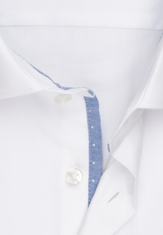 Chemise Business Regular Twill (sergé) Col Kent in Blanc |  Seidensticker Onlineshop