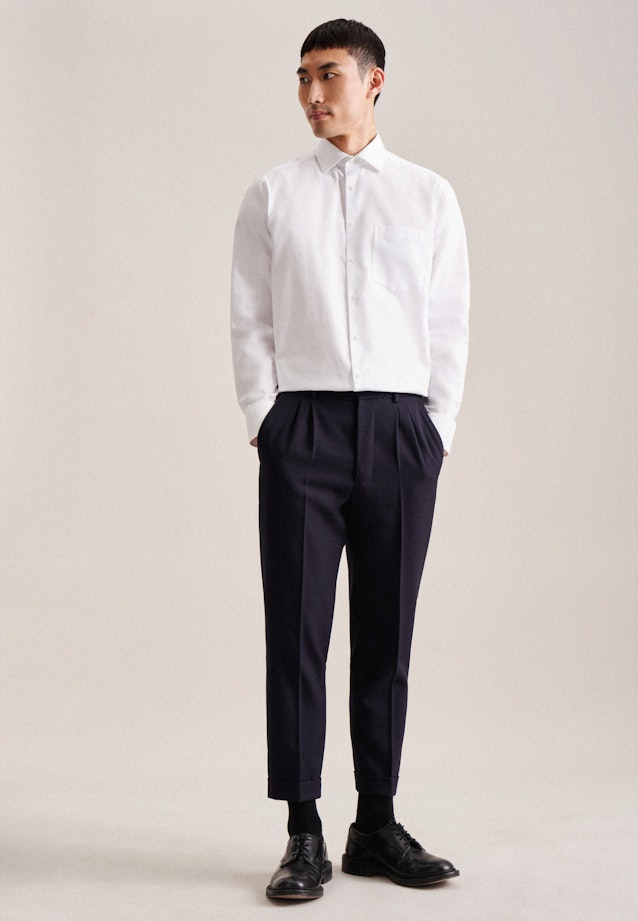 Business Shirt in Regular with Kent-Collar in White |  Seidensticker Onlineshop