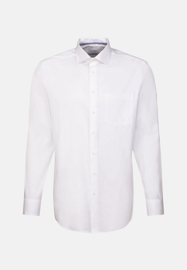Regular Chemise d'affaires Uni in Blanc |  Seidensticker Onlineshop