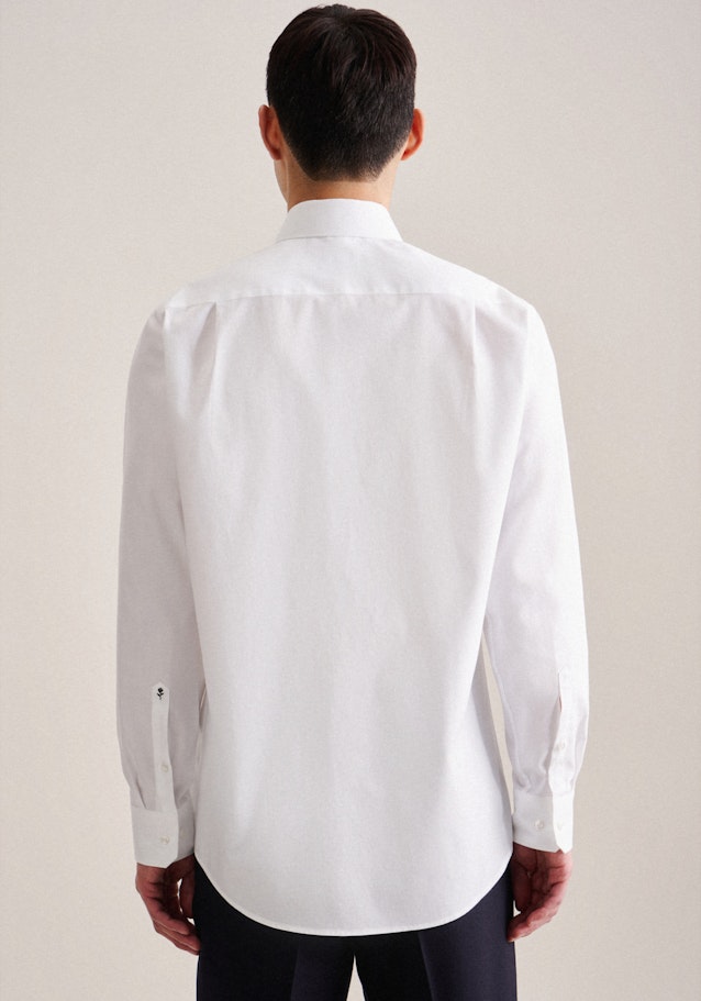 Twill Business Hemd in Regular mit Kentkragen in Weiß | Seidensticker Onlineshop