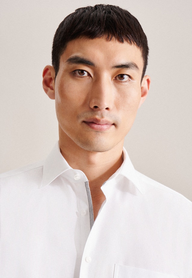 Regular Business Hemd Uni in Weiß |  Seidensticker Onlineshop