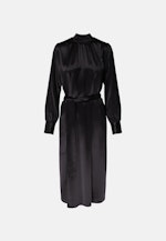 Satin Midi Kleid in Schwarz |  Seidensticker Onlineshop