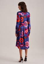 Kleid Druck in Mittelblau |  Seidensticker Onlineshop
