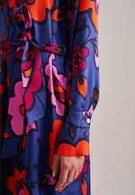 Kleid Druck in Mittelblau |  Seidensticker Onlineshop