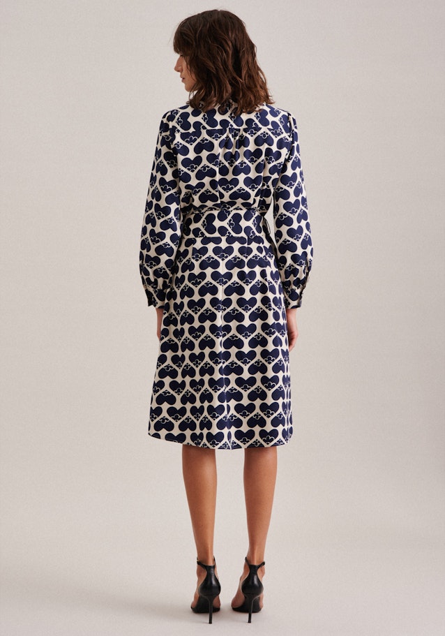 Satin Midi Kleid in Ecru |  Seidensticker Onlineshop