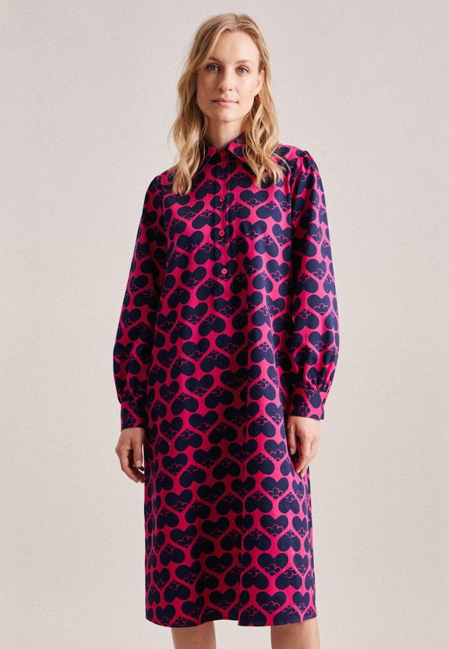 Satin Midi (knee-length) Dress in Pink |  Seidensticker Onlineshop