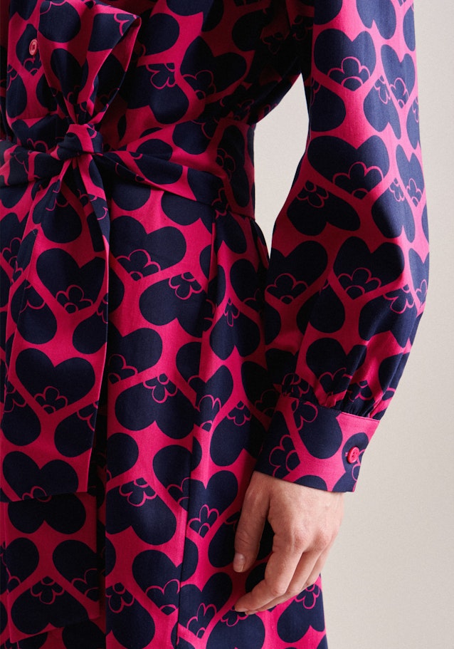 Satin Midi Kleid in Rosa/Pink |  Seidensticker Onlineshop