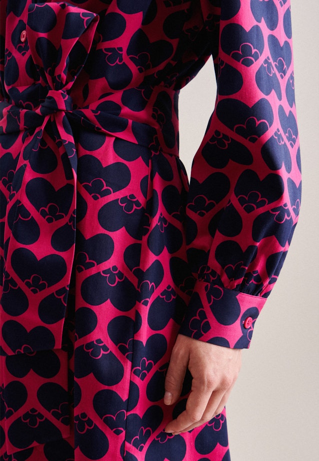 Satin Midi Kleid in Rosa/Pink |  Seidensticker Onlineshop