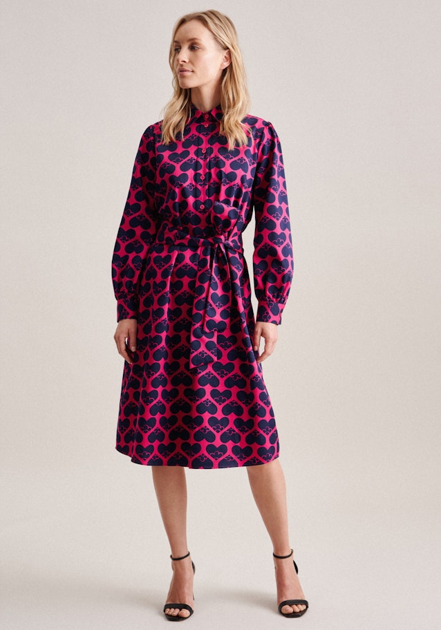 Satin Midi (knee-length) Dress in Pink |  Seidensticker Onlineshop