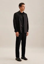 Regular Business shirt Uni in Black |  Seidensticker Onlineshop