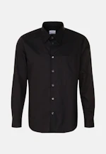 Regular Business shirt Uni in Black |  Seidensticker Onlineshop