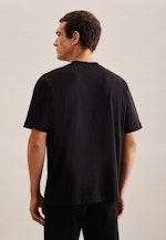 Rundhals T-Shirt Regular in Schwarz |  Seidensticker Onlineshop