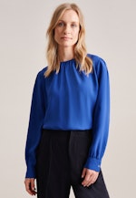 3/4-sleeve Crepe Shirt Blouse in Dark Blue |  Seidensticker Onlineshop