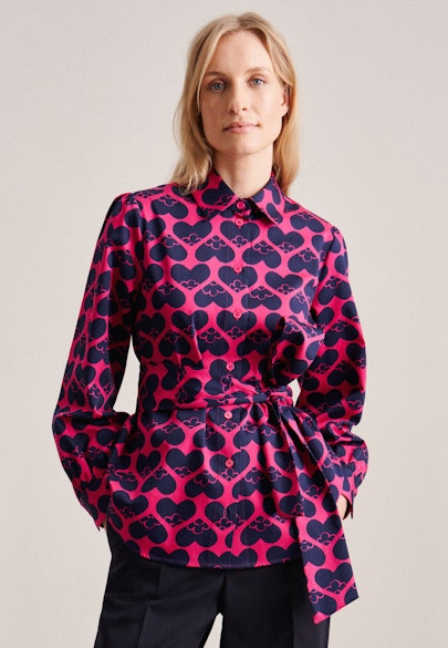 Shirt Blouse Print in Pink |  Seidensticker Onlineshop