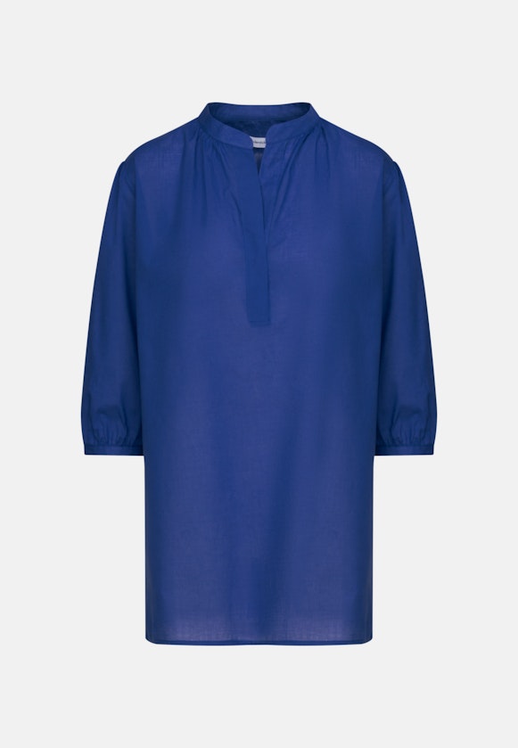 3/4-sleeve Voile Tunic in Medium Blue |  Seidensticker Onlineshop