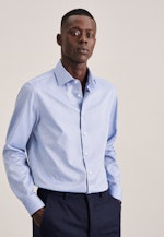 X-Slim Business shirt Print in Light Blue |  Seidensticker Onlineshop