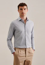 Slim Business Hemd Druck in Braun |  Seidensticker Onlineshop