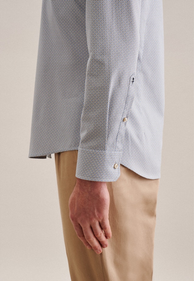 Slim Business Hemd Druck in Braun |  Seidensticker Onlineshop