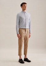 Slim Business Hemd Druck in Braun |  Seidensticker Onlineshop