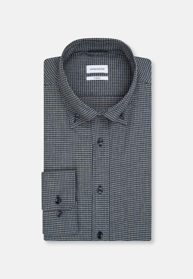 X-Slim Chemise d'affaires carreaux in Bleu Foncé |  Seidensticker Onlineshop
