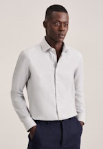 Chemise Business X-Slim Fil à fil Col Kent in Gris |  Seidensticker Onlineshop