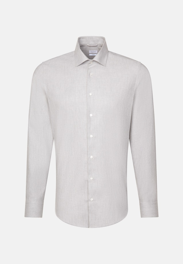 Chemise Business X-Slim Fil à fil Col Kent in Gris |  Seidensticker Onlineshop