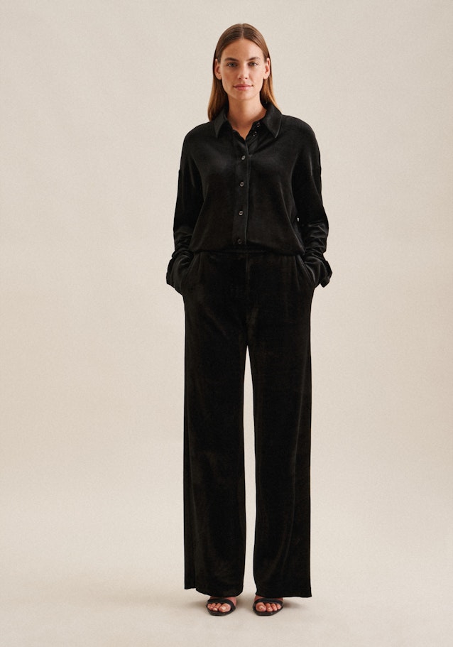 Regular Pantalons Uni in Noir | Seidensticker Onlineshop