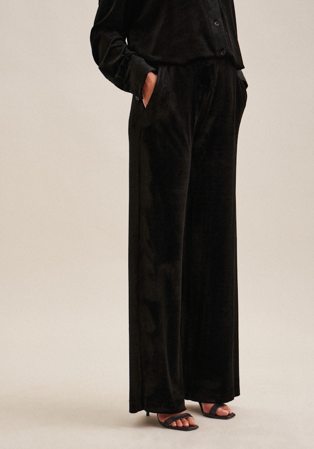 Regular Pantalons Uni in Noir | Seidensticker Onlineshop