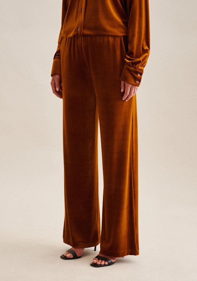 Regular Pantalons Uni in Jaune | Seidensticker Onlineshop