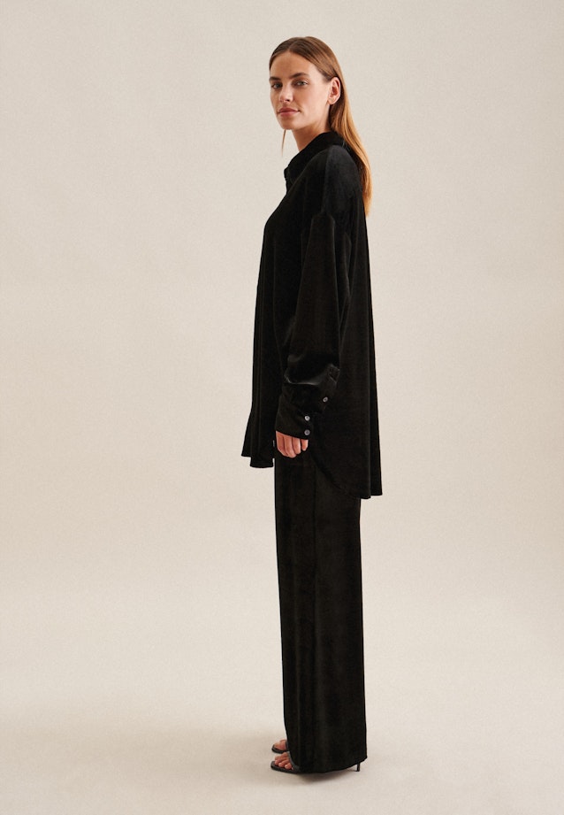Long sleeve Shirt Blouse in Black |  Seidensticker Onlineshop