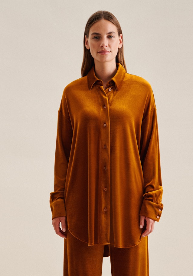 Long sleeve Shirt Blouse in Yellow | Seidensticker Onlineshop