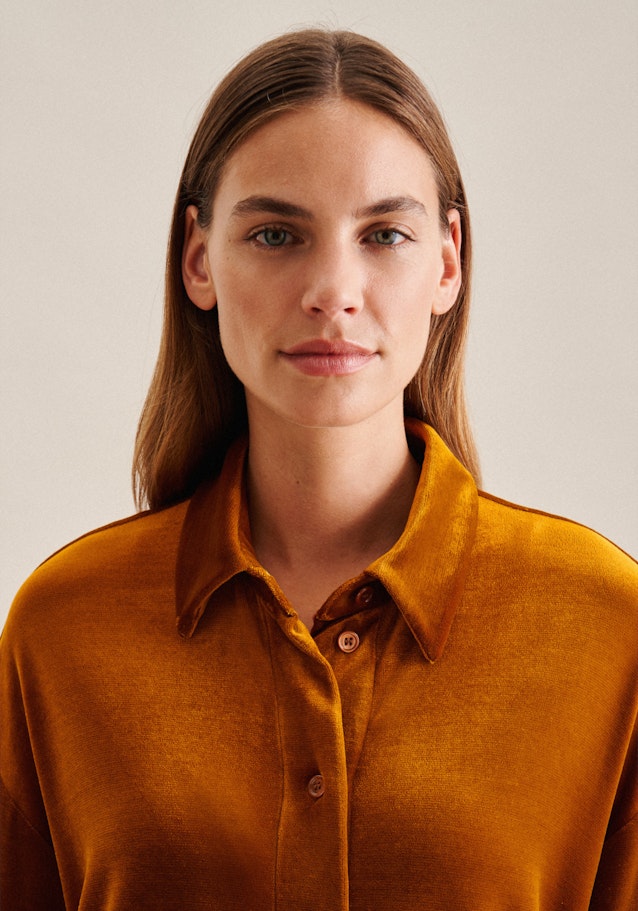 Long sleeve Shirt Blouse in Yellow |  Seidensticker Onlineshop