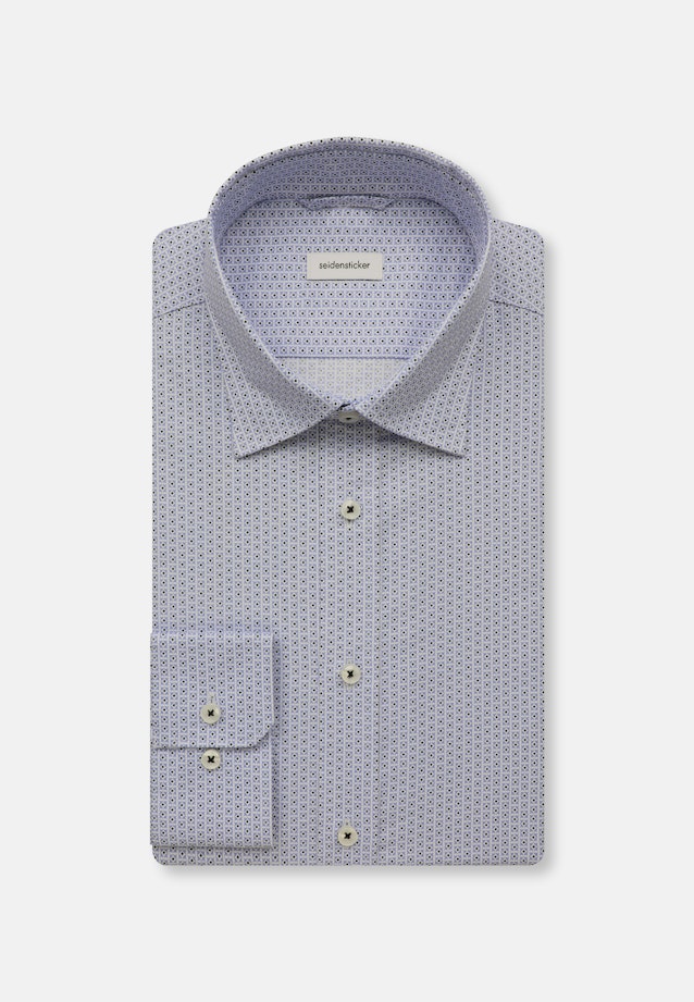 Slim Business Hemd Druck in Hellblau |  Seidensticker Onlineshop