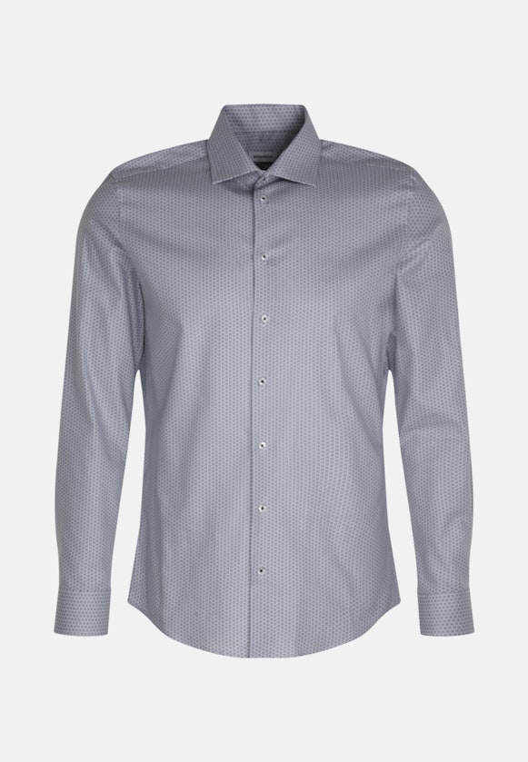 Slim Business Hemd Druck in Hellblau |  Seidensticker Onlineshop