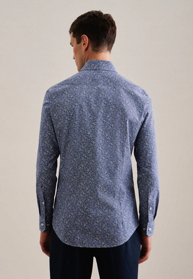 Slim Business Hemd Floral in Hellblau | Seidensticker Onlineshop