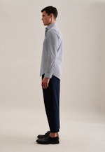 Slim Business Hemd Druck in Mittelblau |  Seidensticker Onlineshop