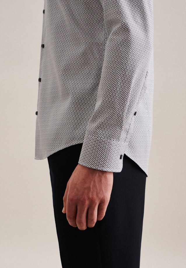 Slim Business shirt Print in Grey |  Seidensticker Onlineshop