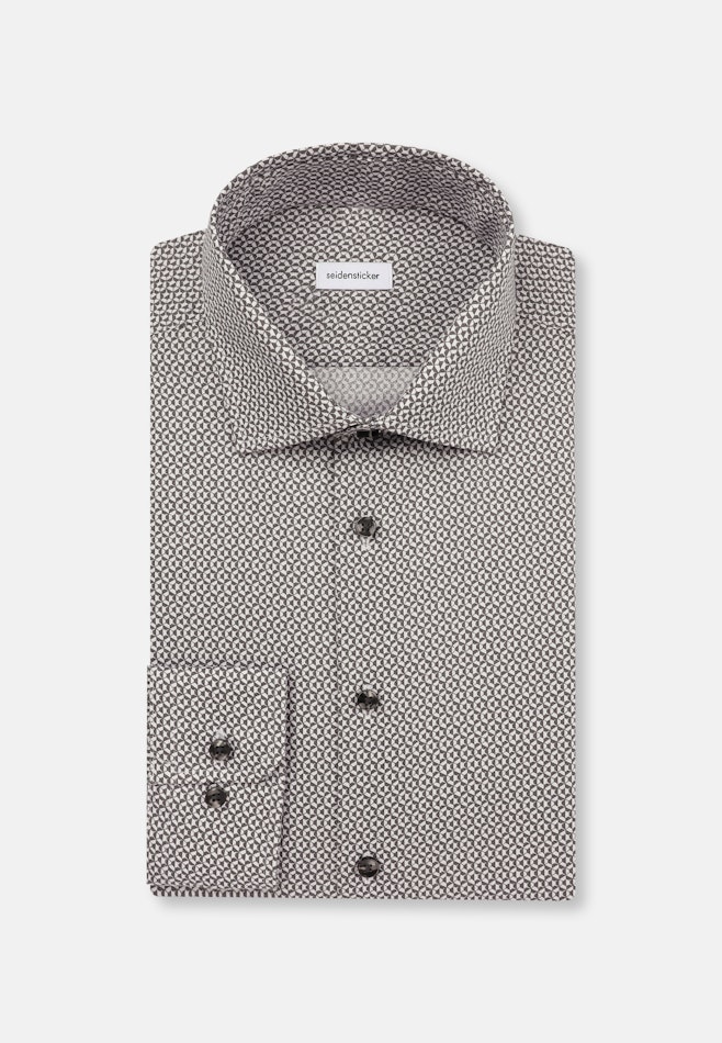 Slim Business shirt Print in Grey | Seidensticker online shop