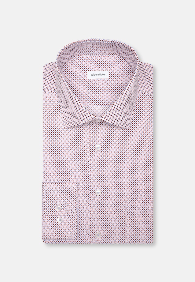 Regular Business shirt Print in Red |  Seidensticker Onlineshop