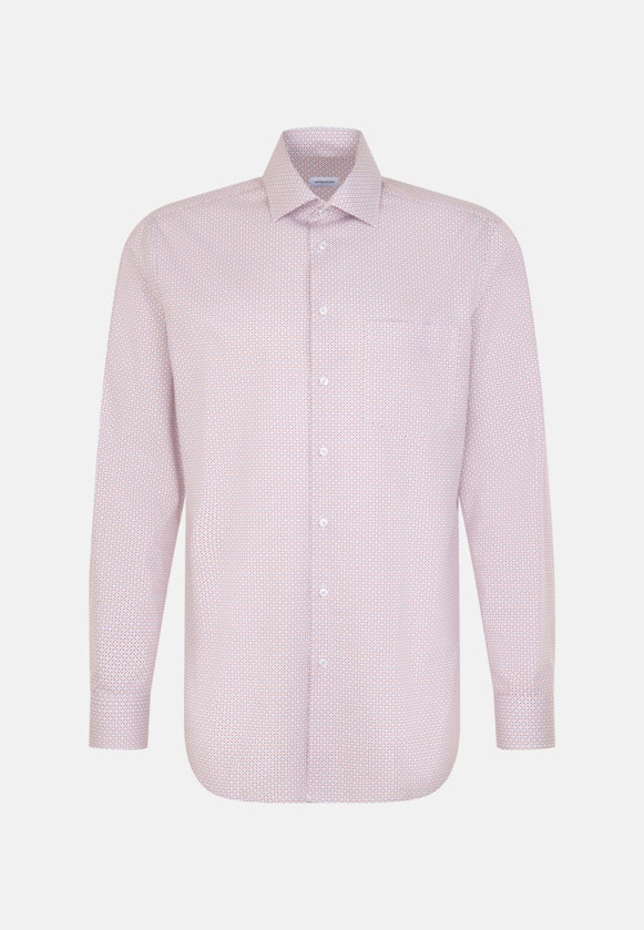 Regular Business shirt Print in Red |  Seidensticker Onlineshop