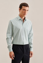 Regular Business Hemd Druck in Grün |  Seidensticker Onlineshop