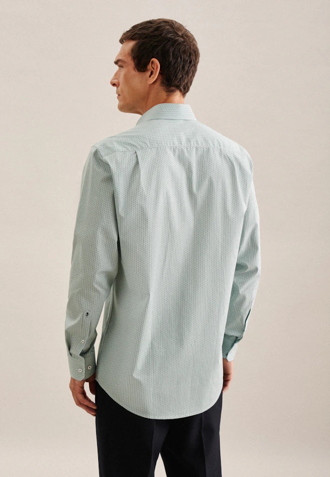Regular Chemise d'affaires Imprimé dans Vert | Boutique en ligne Seidensticker