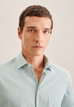 Regular Business Hemd Druck in Grün |  Seidensticker Onlineshop