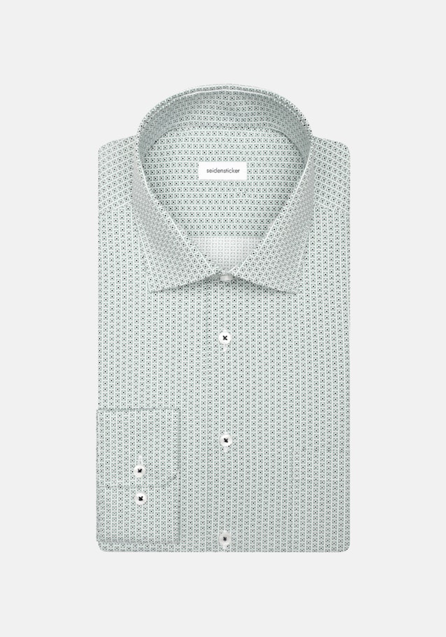 Business Shirt in Regular with Kent-Collar in Green |  Seidensticker Onlineshop
