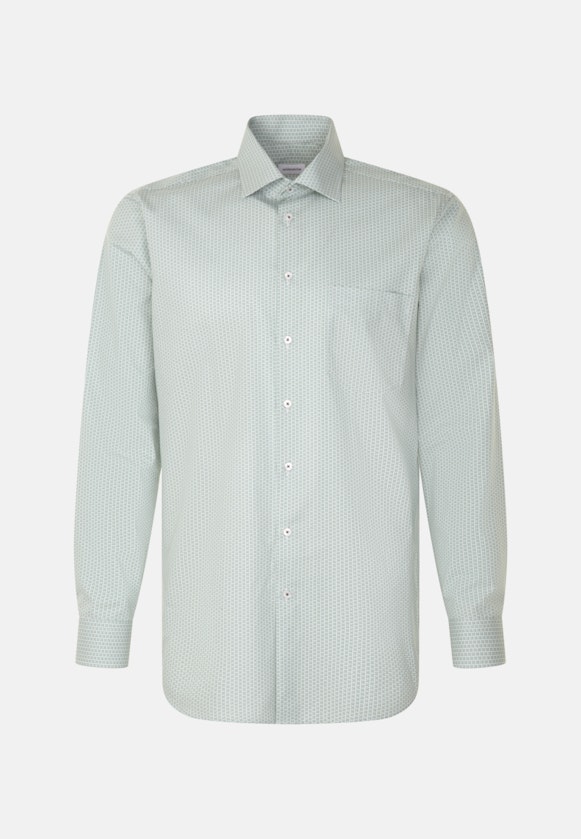 Regular Business Hemd Druck in Grün |  Seidensticker Onlineshop