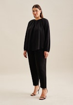 Grande taille Crew Neck Slip Over Blouse in Black |  Seidensticker Onlineshop