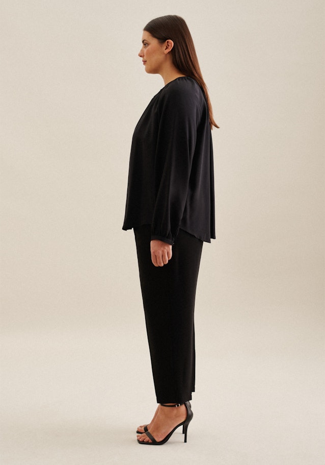 Blouse à enfiler Uni in Noir | Seidensticker Onlineshop