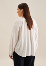 Grande taille Crew Neck Slip Over Blouse in Ecru |  Seidensticker Onlineshop