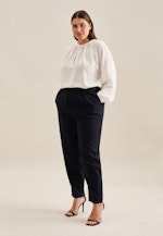 Grande taille Crew Neck Slip Over Blouse in Ecru |  Seidensticker Onlineshop