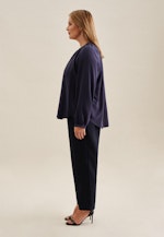 Grande taille Crew Neck Slip Over Blouse in Dark Blue |  Seidensticker Onlineshop